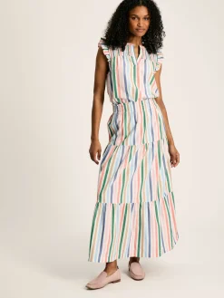 Online Joules Cynthia Tiered Co-ord Skirt Stripe