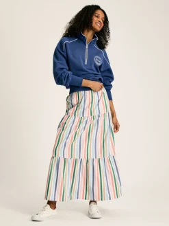 Online Joules Cynthia Tiered Co-ord Skirt Stripe