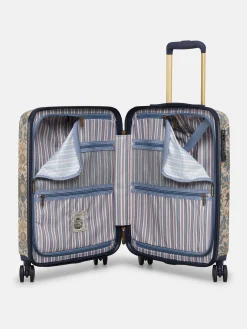 Online Joules Damask Print Cabin Four Wheel Hard Shell Suitcase DamaskPrint