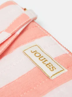 Joules Daphne Pink & Orange Striped Wrist Purse Pink&OrangeStriped