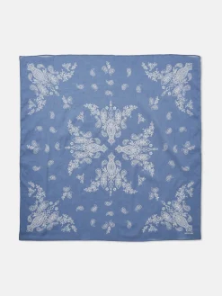 New Joules Dapper Cotton Scarf Blue