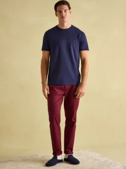 New Joules Denton Navy Blue Lightweight Jersey 100% Cotton Crew Neck T-Shirt NavyBlue