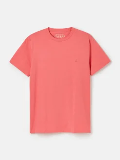 Best Joules Denton Plain Jersey Crew Neck T-Shirt Pink