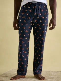 New Joules Dozer Cotton Pyjama Bottoms Navy