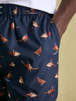 New Joules Dozer Cotton Pyjama Bottoms Navy