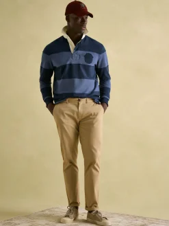 Online Joules Edgeford Embellished Cut And Sew Rugby Shirt Navy