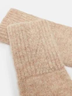 Sale Joules Effie Knitted Gloves Camel