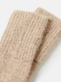 Sale Joules Effie Knitted Gloves Camel