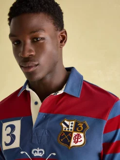 Outlet Joules Embellished Classic Fit Polo Shirt Red