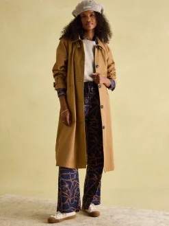 Online Joules Epwell Waterproof Belted Trench Coat Brown