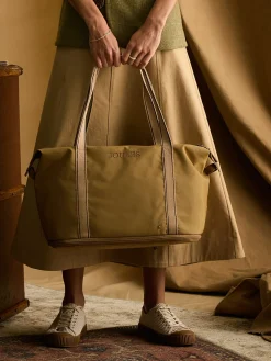 New Joules Epwell Tan Brown Packaway Duffle Bag TanBrown