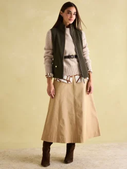 New Joules Fairbourne Fleece Gilet Green