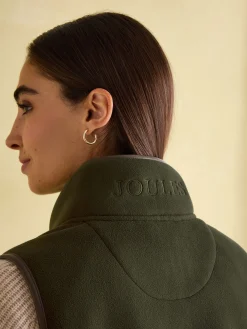 New Joules Fairbourne Fleece Gilet Green