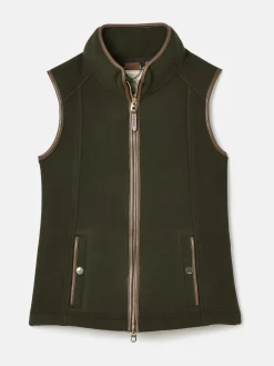 New Joules Fairbourne Fleece Gilet Green