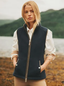 Joules Fairbourne Fleece Gilet Navy