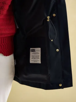 Best Joules Fairford Waterproof Raincoat with Hood Navy