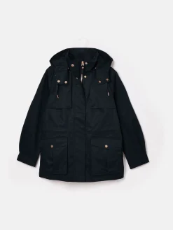 Best Joules Fairford Waterproof Raincoat with Hood Navy