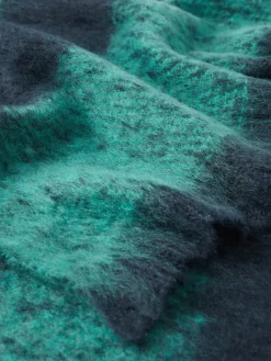 Online Joules Fenella Oversized Blanket Scarf Blue/Green