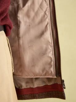 Discount Joules Fieldcoat Luxe Fieldcoat Luxe 3-in-1 Tweed Coat with Removable Quilted Gilet Brown