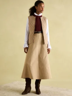 Discount Joules Fieldcoat Luxe Fieldcoat Luxe 3-in-1 Tweed Coat with Removable Quilted Gilet Brown