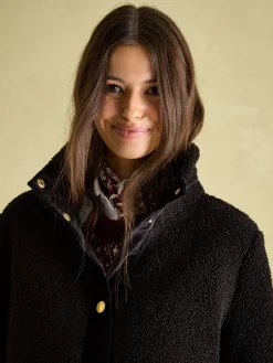 Hot Joules Fleur Fleece Jacket Black