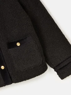 Hot Joules Fleur Fleece Jacket Black