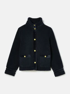 Hot Joules Fleur Fleece Jacket Navy