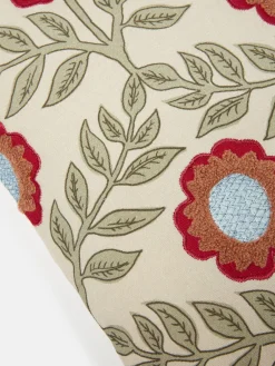 Sale Joules Floral Trellis 100% Cotton Cushion Green