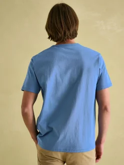 Outlet Joules Flynn Jersey Crew Neck T-Shirt Blue