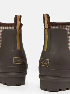 New Joules Foxton Chocolate Brown Neoprene Lined Ankle Wellies ChocolateBrown