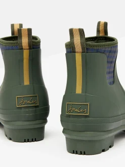 Joules Foxton Neoprene Lined Ankle Wellies Green