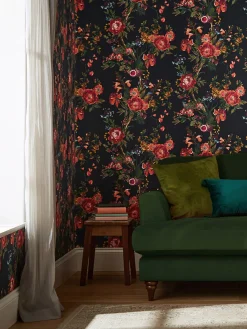 New Joules French Navy Forest Chinoiserie 10M Wallpaper FrenchNavy