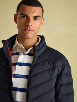Outlet Joules Garrett Showerproof Padded Jacket Navy
