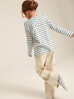 Clearance Joules Georgia Beige Cargo Wide Leg Trousers BeigeCargo