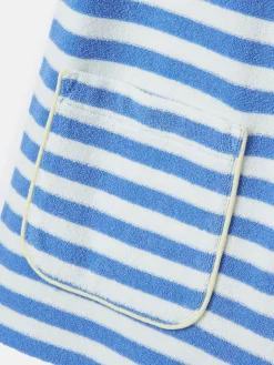Best Joules Girls' By The Sea Striped Towelling Playsuit Blue