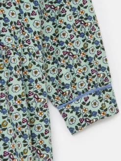 Clearance Joules Girls' Elodie Blue Ditsy Print Corduroy Shirt Dress BlueDitsyPrint