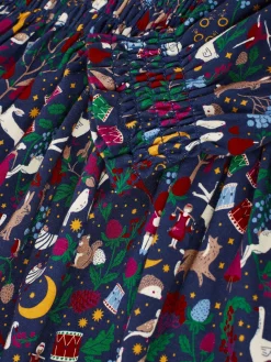 Best Joules Girls' Gracie 12 Days of Christmas Printed Jersey Dress 12DaysofChristmas