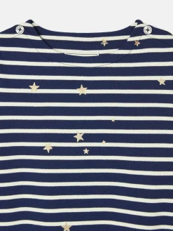 Online Joules Girls' Harbour Navy Blue Long Sleeve Top NavyBlue
