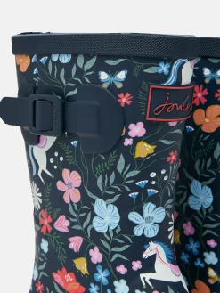 Discount Joules Girls' Navy Blue Printed Wellies NavyBlue