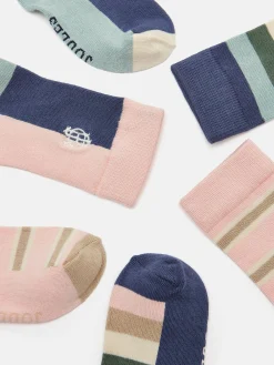 Clearance Joules Girls' Neat Feet 3 Pack Socks Multi