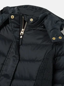 Best Joules Girls' Pembury Navy Blue Showerproof Padded Coat with Hood NavyBlue