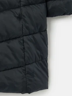 Best Joules Girls' Pembury Navy Blue Showerproof Padded Coat with Hood NavyBlue