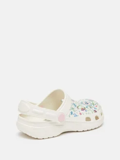 Hot Joules Girls' Poole EVA Printed Clogs Cream