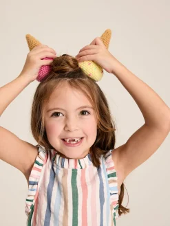 Outlet Joules Girls' Poppie Stripe Tiered Dress Multi