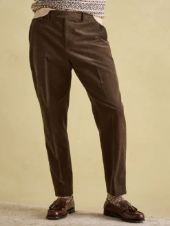 Sale Joules Corduroy Slim Fit Suit Trousers Green