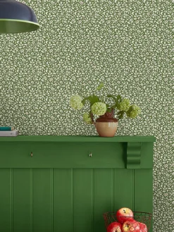 Sale Joules Ditsy Floral Print 10M Wallpaper Green