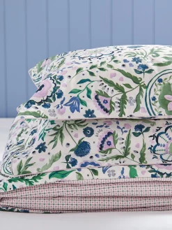 Sale Joules Festival Flowers Cover Set Green