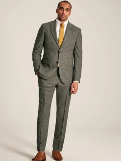 Hot Joules Slim Textured Suit Jacket Green