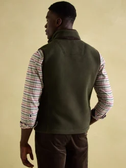 Outlet Joules field Full Zip Fleece Gilet Green