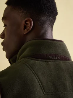 Outlet Joules field Full Zip Fleece Gilet Green